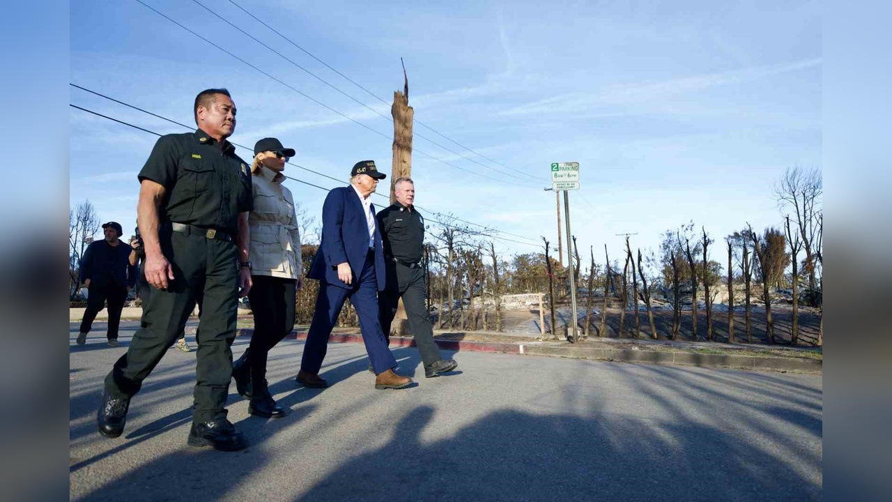 Trump, Yangınların Vurduğu Los Angeles'ı İnceledi