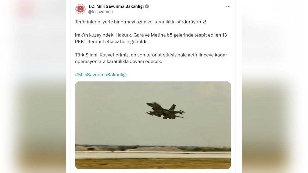 Terörle Mücadelede Önemli Başarı: 13 Terörist Etkisiz Hale Getirildi