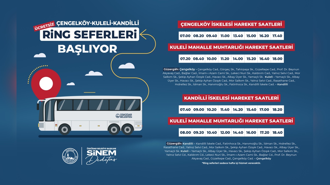 Yeni Ring Seferleri Üsküdar'da Başlıyor