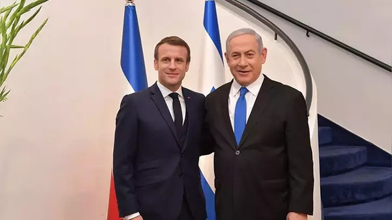 Netanyahu ve Macron, Ortadoğu'daki Ateşkes Üzerine Görüşme Gerçekleştirdi