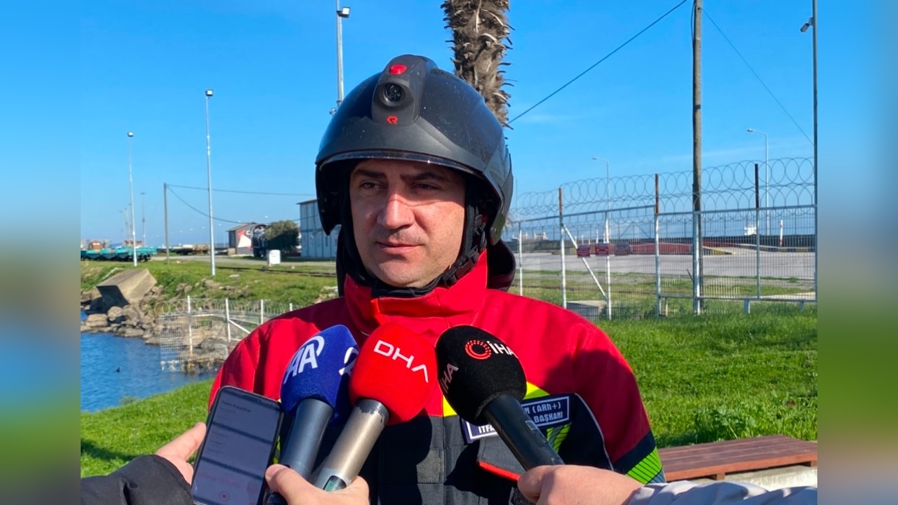 Samsun Limanı'nda Kuru Yük Gemisinde Yangın Çıktı