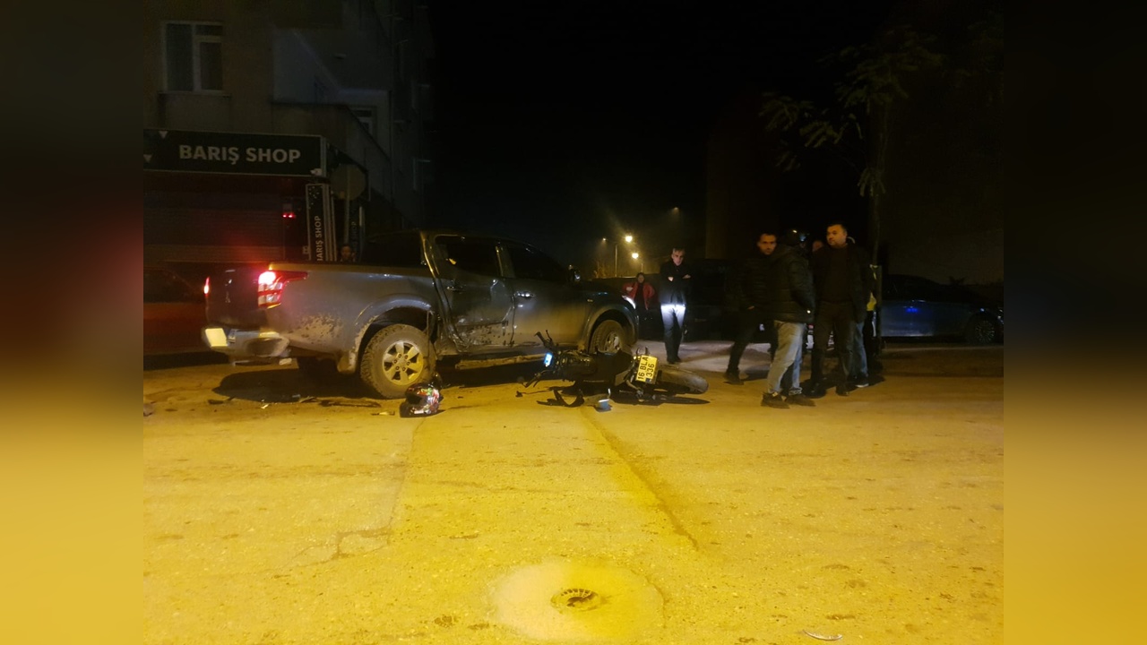 Motosiklet Kazasında Sürücü Yaralandı