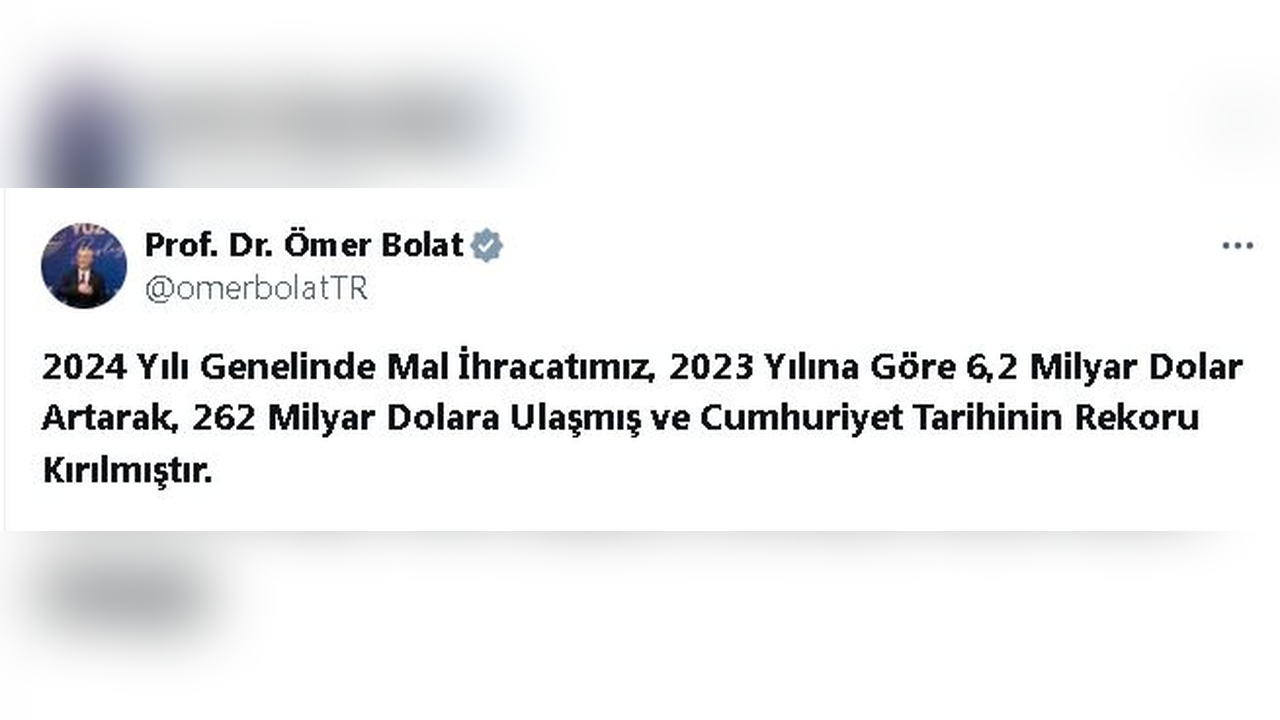 Cumhuriyet Tarihinde Yeni Bir İhracat Rekoru