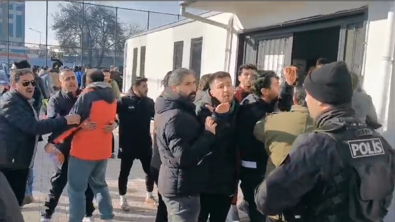 Van'da Amatör Maç Sonrası Gerginlikler Yaşandı