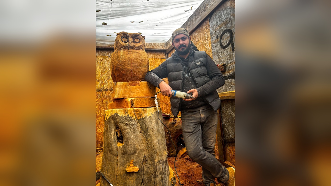 Kuruyan Ağaçlar Heykel Sanatına Dönüşüyor
