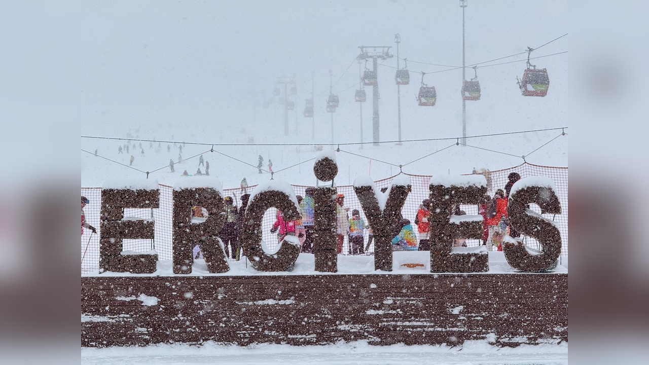 Erciyes Kayak Merkezi'nde Kar Kalınlığı 80 Santimi Geçti