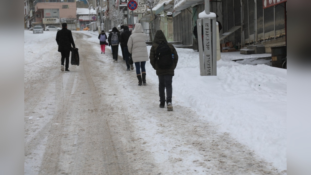 Van'da Yoğun Kar Yağışı Ulaşımı Olumsuz Etkiledi