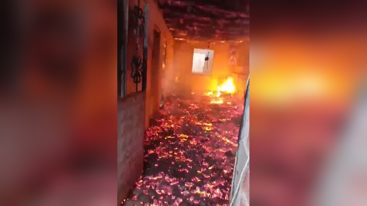 Sobadan Yangın Çıktı, Bir Kişi Ağır Yaralandı