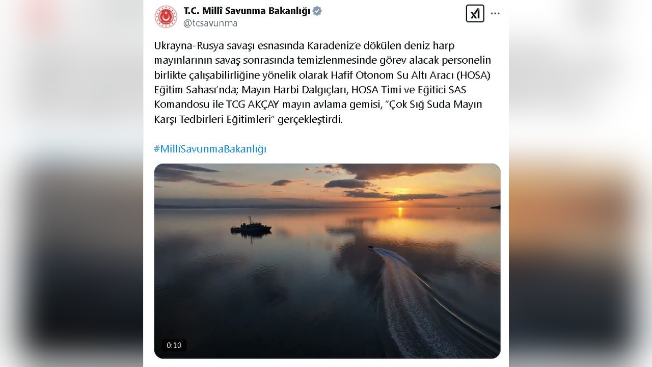 Karadeniz'deki Mayın Temizliği İçin Eğitimler Başlatıldı