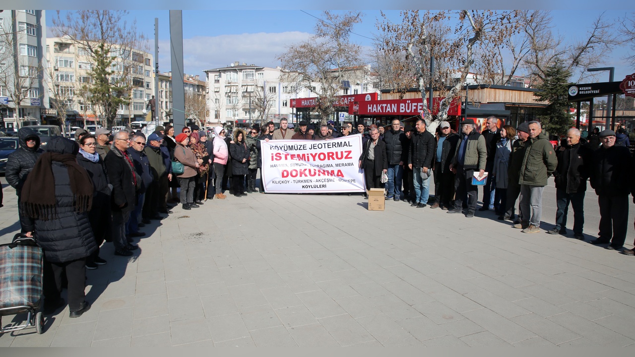 Edirne'de Jeotermal Kuyulara Karşı Köylülerden Yoğun İtiraz