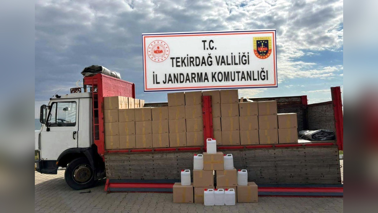 Tekirdağ'da Etil Alkol Operasyonu: 5 Bin Litre Ele Geçirildi