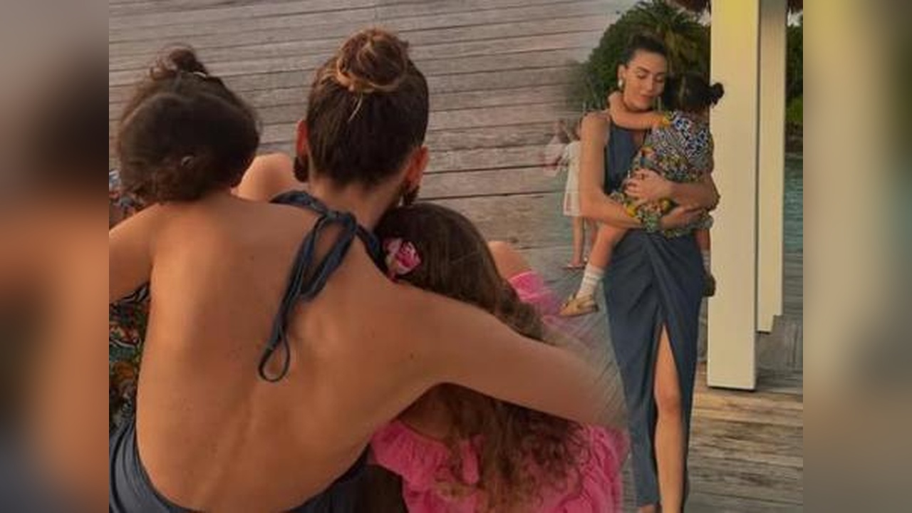 Sinem Kobal ve Kızlarının Maldivler Tatili Göz Kamaştırdı