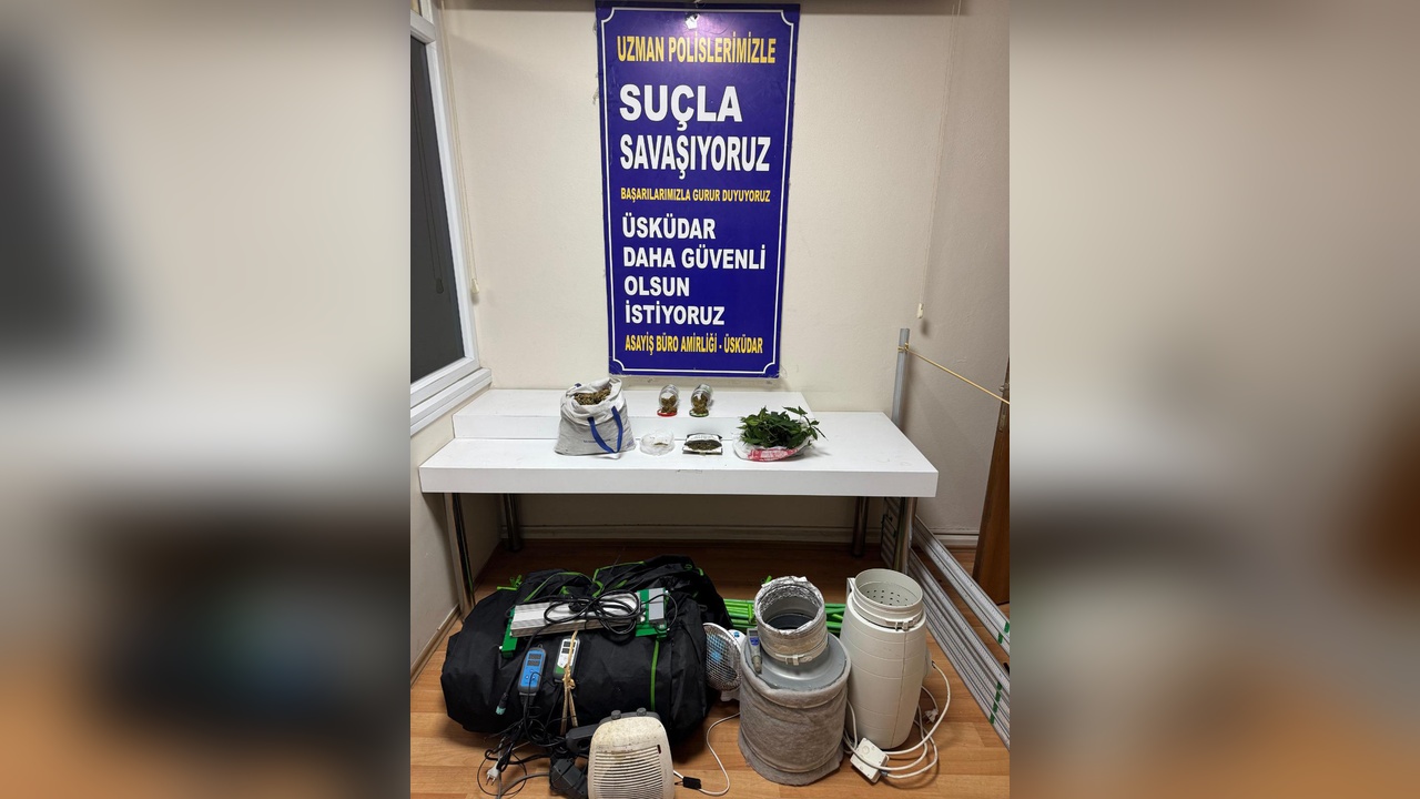Üsküdar'da Uyuşturucu Operasyonu: Sera Kurmuş Adam Tutuklandı
