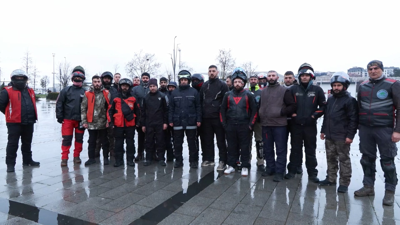 Pendik'te Motokuryeler Dayanışma İçin Bir Araya Geldi
