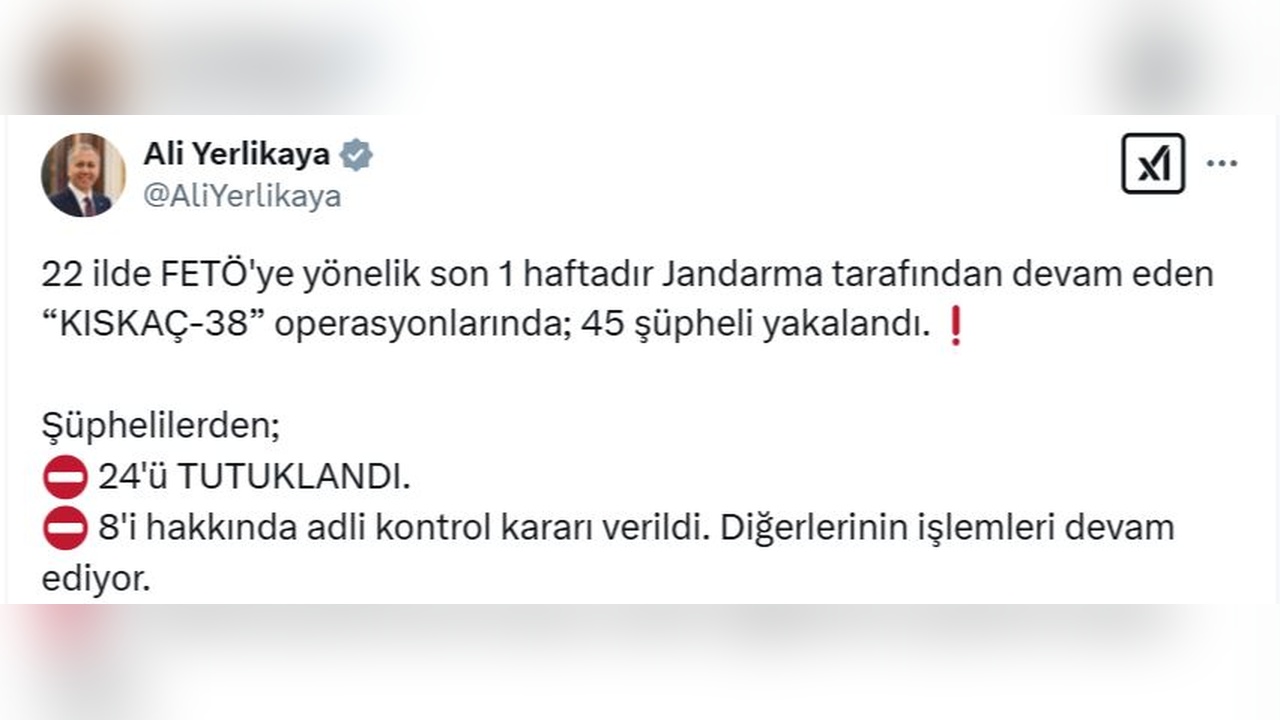 FETÖ'ye Yönelik 22 İlde Geniş Kapsamlı Operasyon Düzenlendi