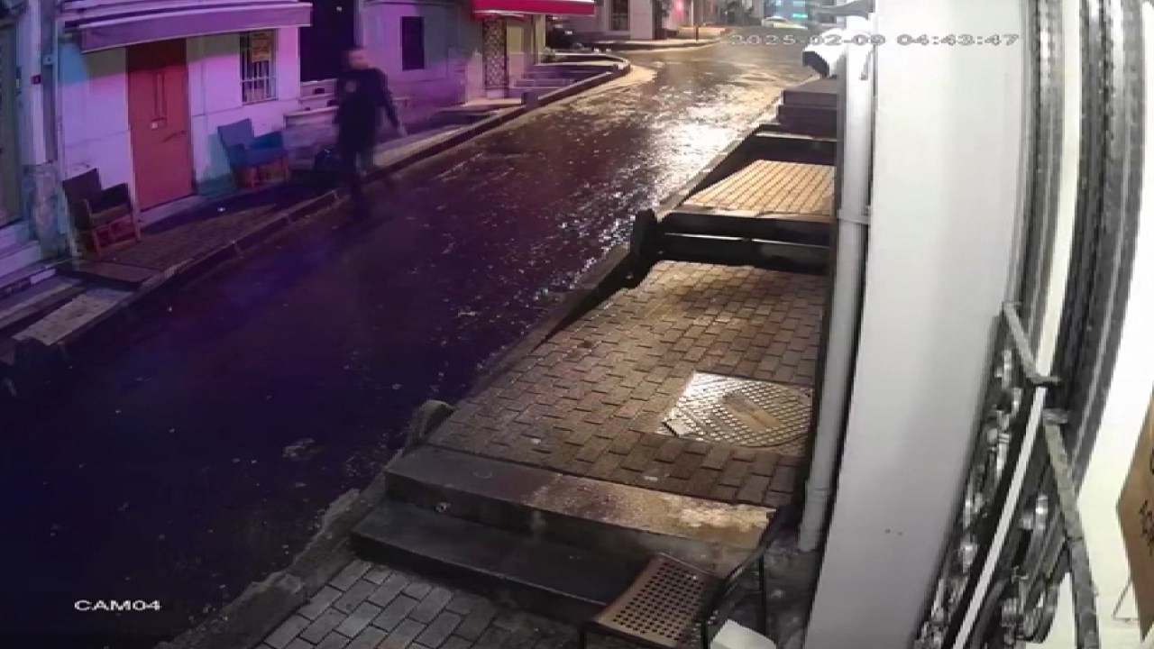 Şişli'de Apart Oteline Saldırı: Şüpheli Güvenlik Kamerasında