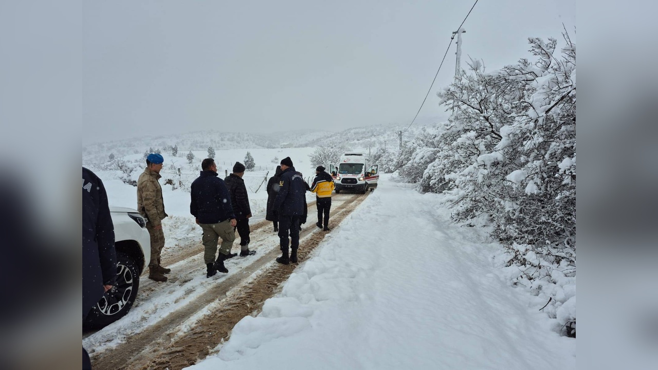 Karla Kaplı Yolda Ambulans Krizi: Hamile Kadın Zamanla Hastaneye Ulaştırıldı