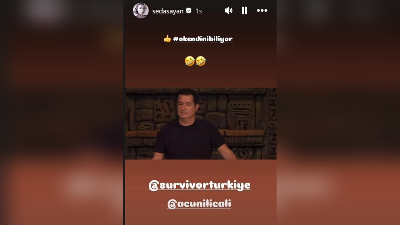 Seda Sayan'dan Survivor'a Şarkılı Gönderme