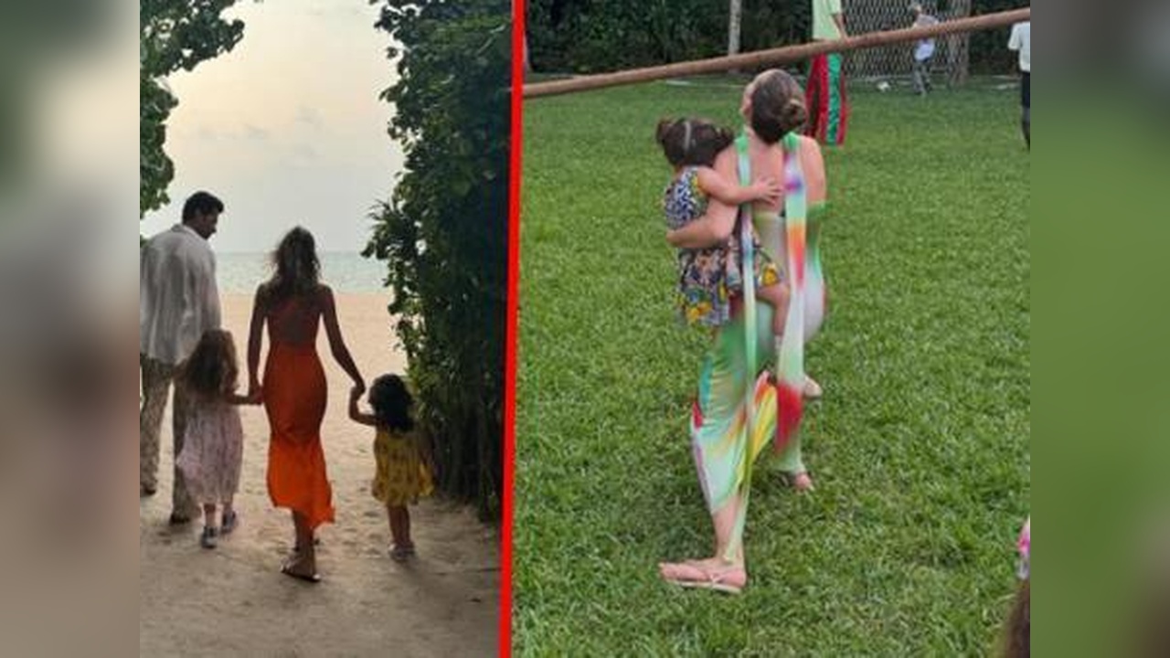 Sinem Kobal, Maldivler'de Aile Albümünü Paylaştı