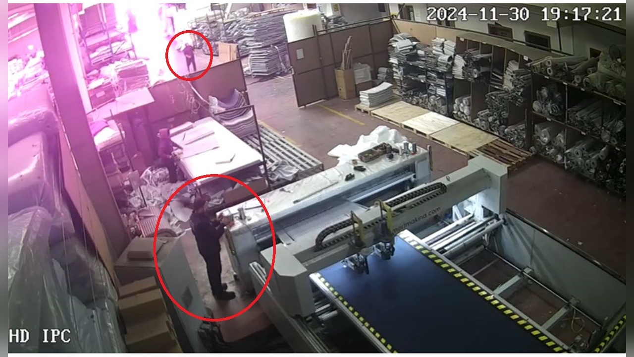 Fabrika Yangınına Dair Şok Edici Görüntüler Yayınlandı