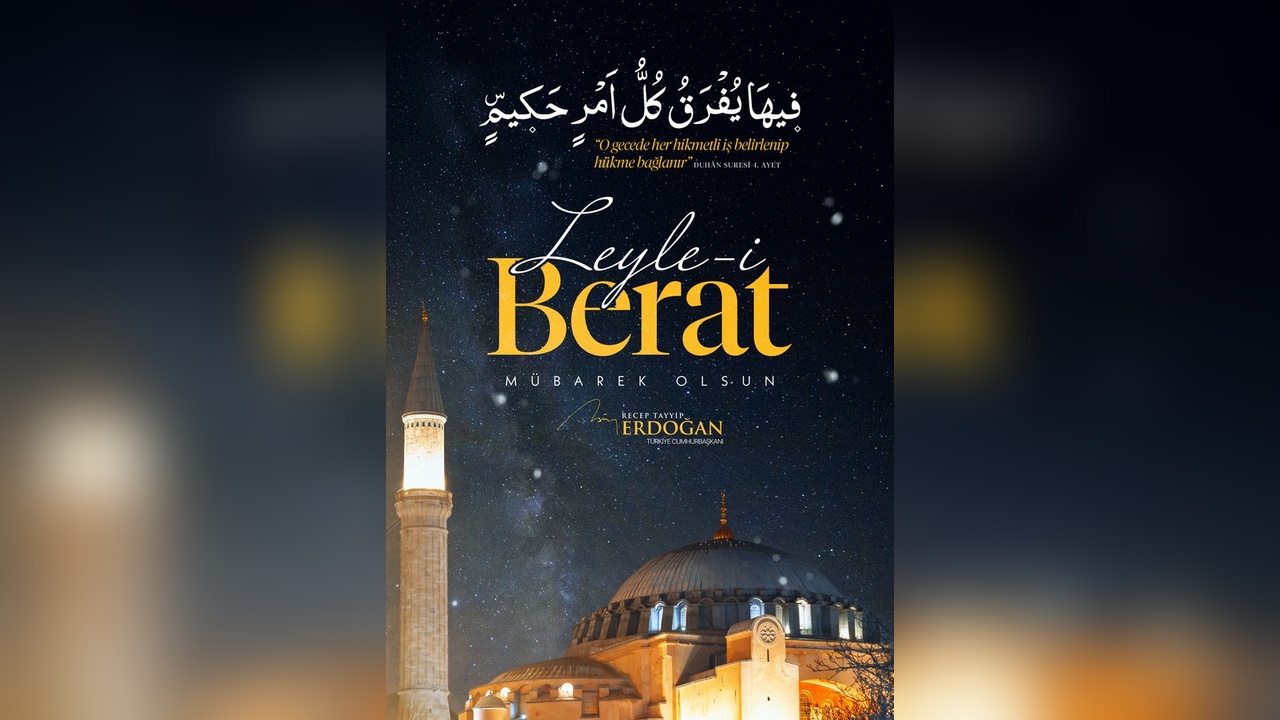 Cumhurbaşkanı Erdoğan, Berat Kandili'ni Kutladı