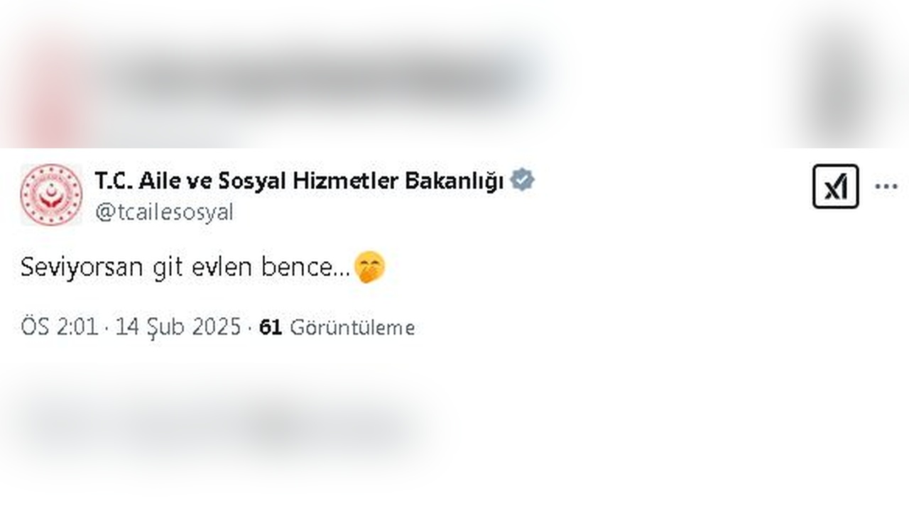 Aile Bakanlığı'ndan Evlilik Teşviki Mesajı