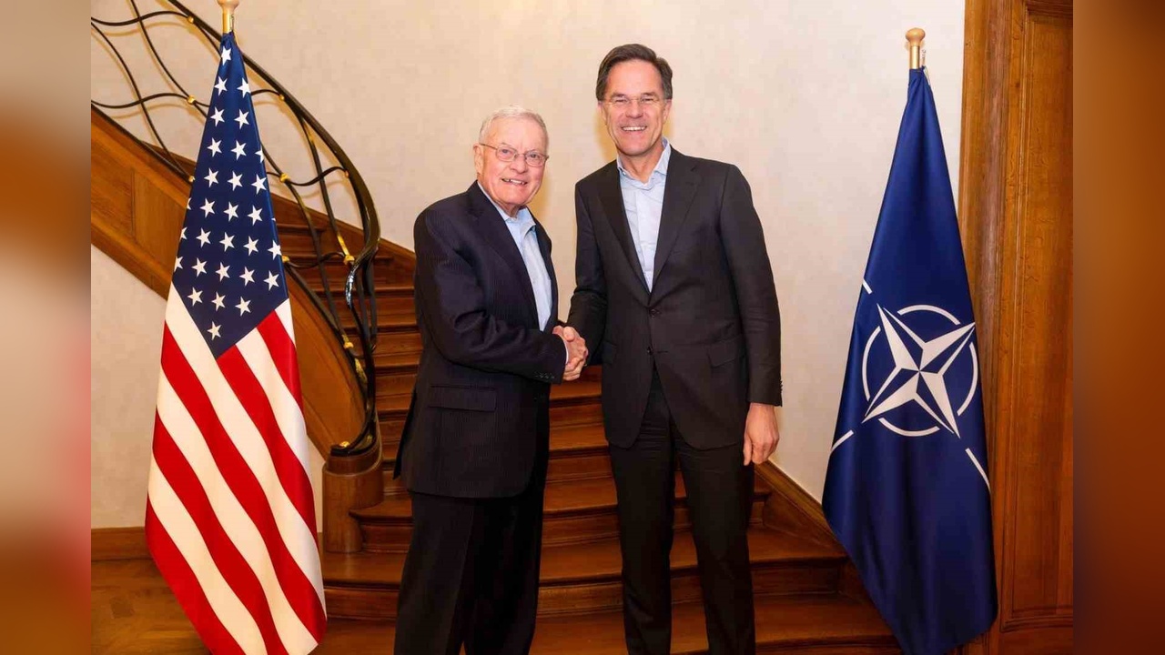 NATO Genel Sekreteri Rutte ve ABD Temsilcisi Kellogg Görüşmesi