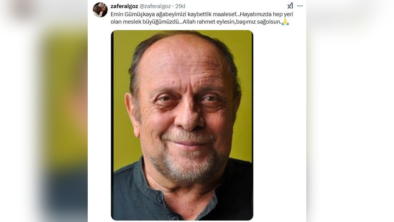Emin Gümüşkaya'nın Vefatı Sanat Camiasını Üzdü