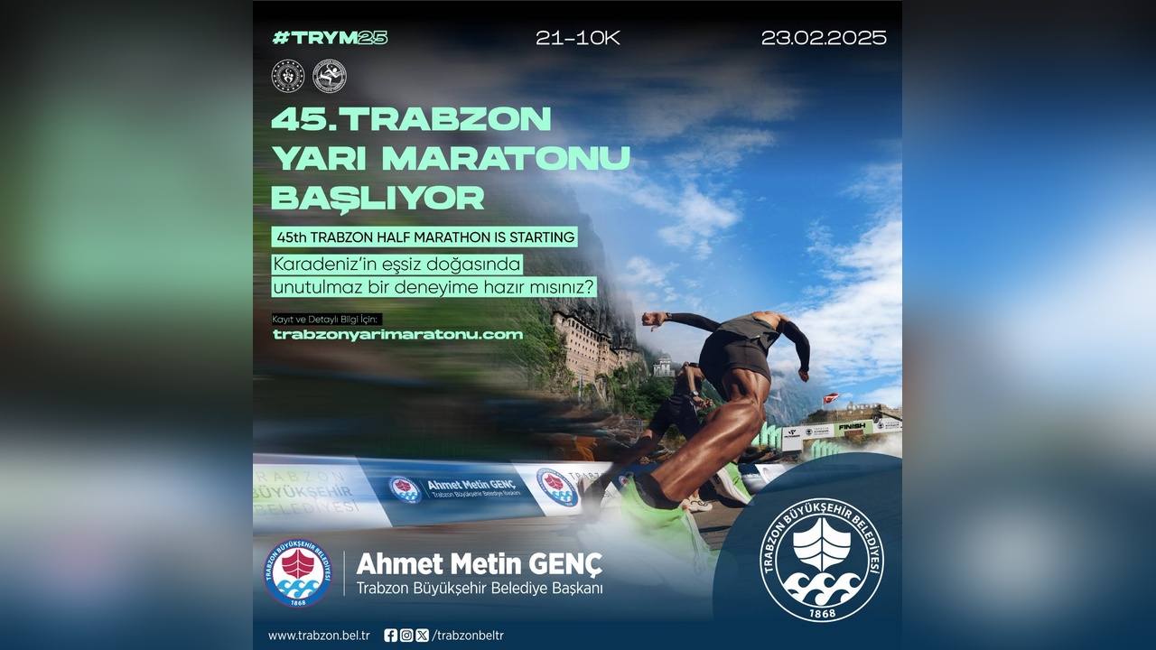 Trabzon Yarı Maratonu'nda Tarihi Katılım Sayısı