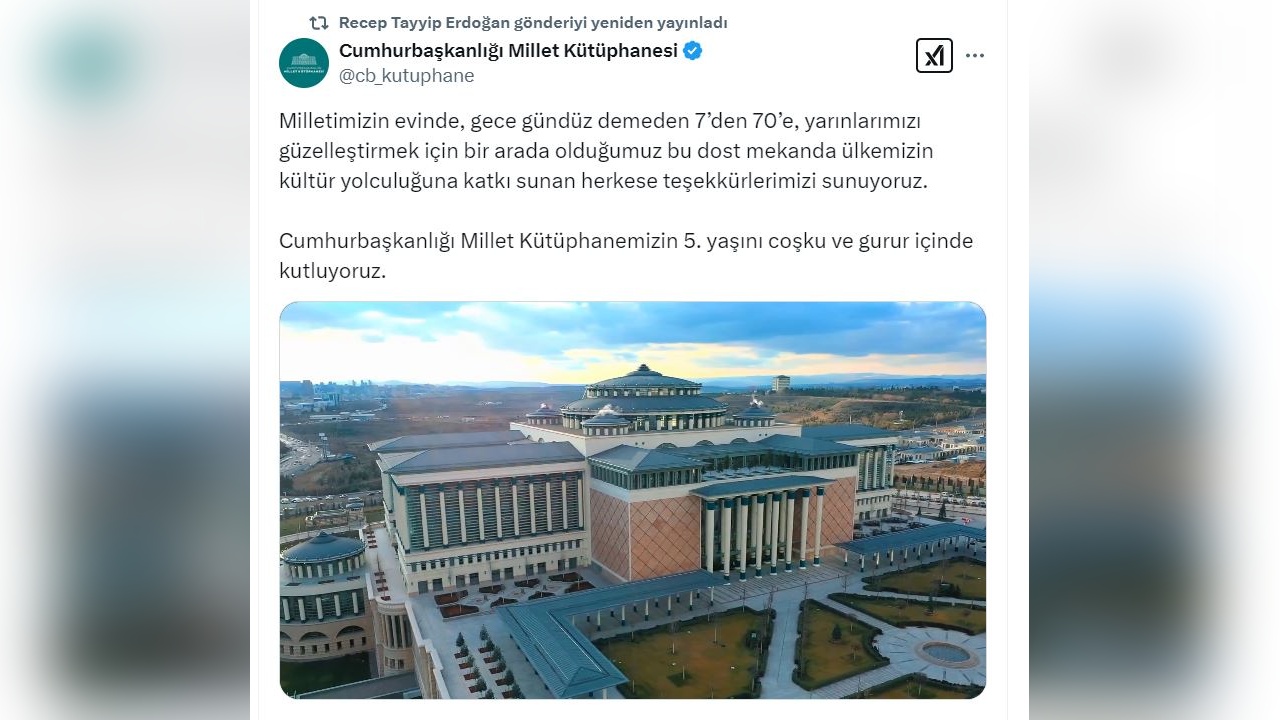 Cumhurbaşkanlığı Millet Kütüphanesi'nde Ziyaretçi Rekoru: 6 Milyon 659 Bin