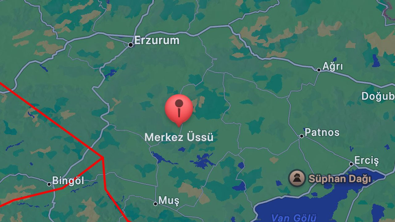 Erzurum'da 4.3 Büyüklüğünde Deprem
