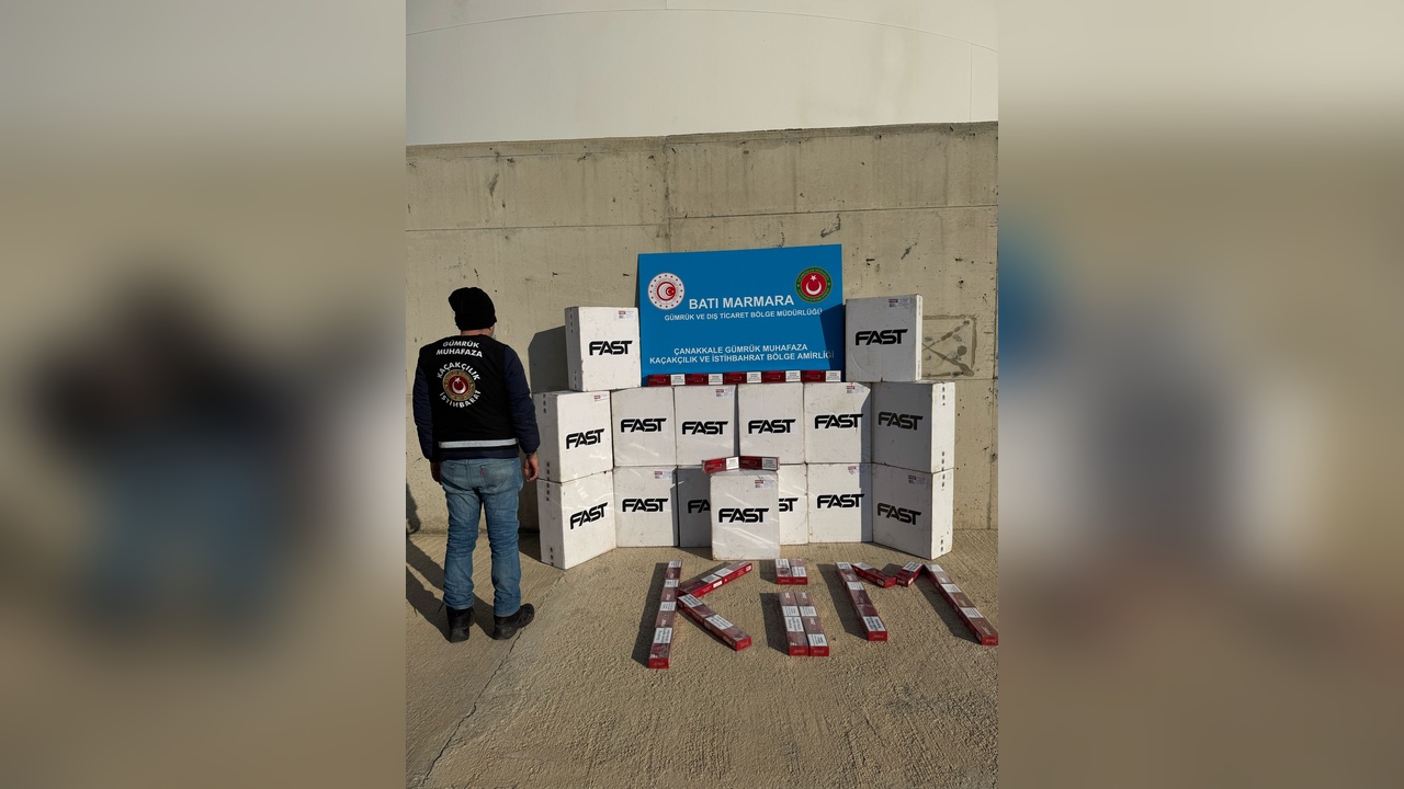 Çanakkale'de Kaçak Sigara Operasyonu: 750 Karton Ele Geçirildi