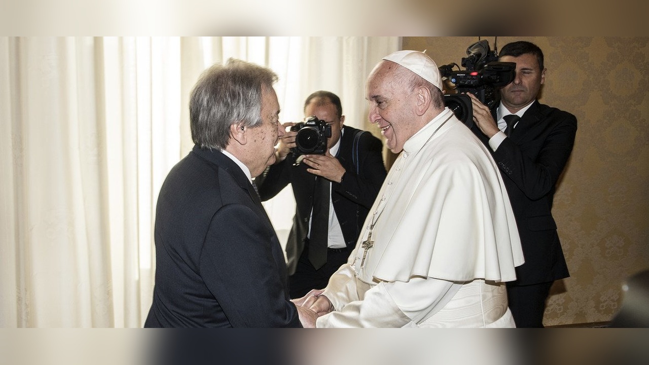 Guterres, Papa Franciscus'a Şifa Diledi