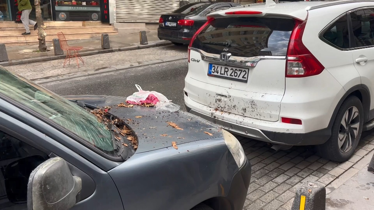 Güngören'de Çöp Atma Olayı Araç Camını Kırdı