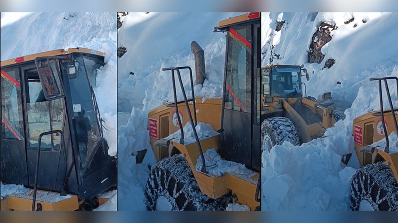 Çığ Felaketi: İş Makinesi Operatörü Son Anda Kurtarıldı
