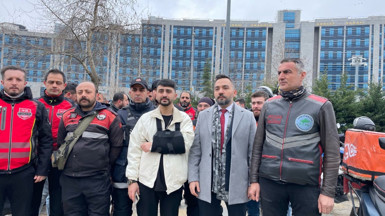 Ağır Yaralanan Kurye Adliyede Basın Açıklaması Yaptı