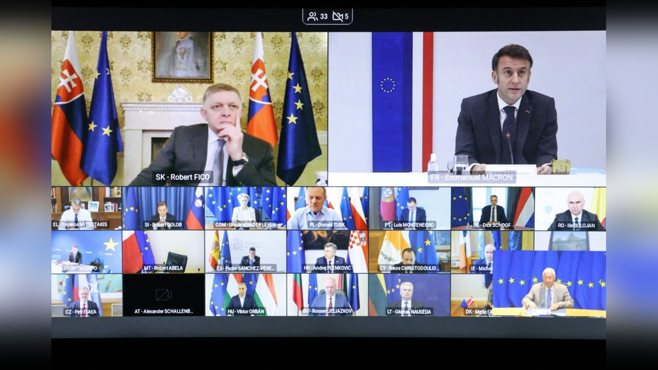 AB Ülkeleri Liderleri Video Konferansla Toplandı