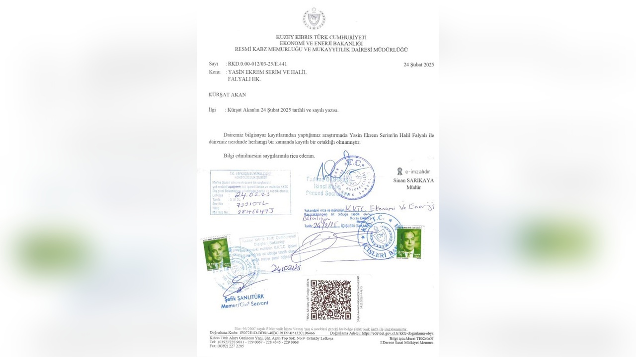 Büyükelçi Serim'e Yönelik Ortaklık İddialarına Resmi Cevap
