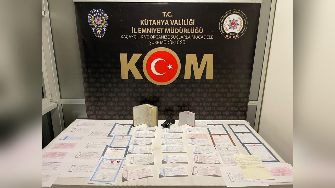 Kütahya'da Tefecilik Operasyonu: Dört Kişi Gözaltında