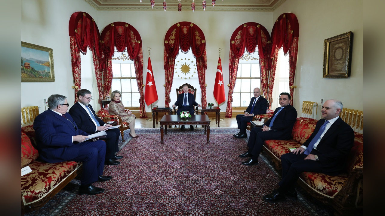 Cumhurbaşkanı Erdoğan, Rusya Federasyon Konseyi Başkanı ile Görüştü