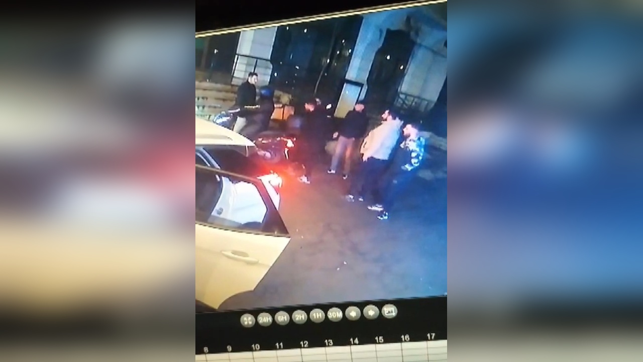 Pendik'te Motokurye Darbedildi, O Anlar Kamerada
