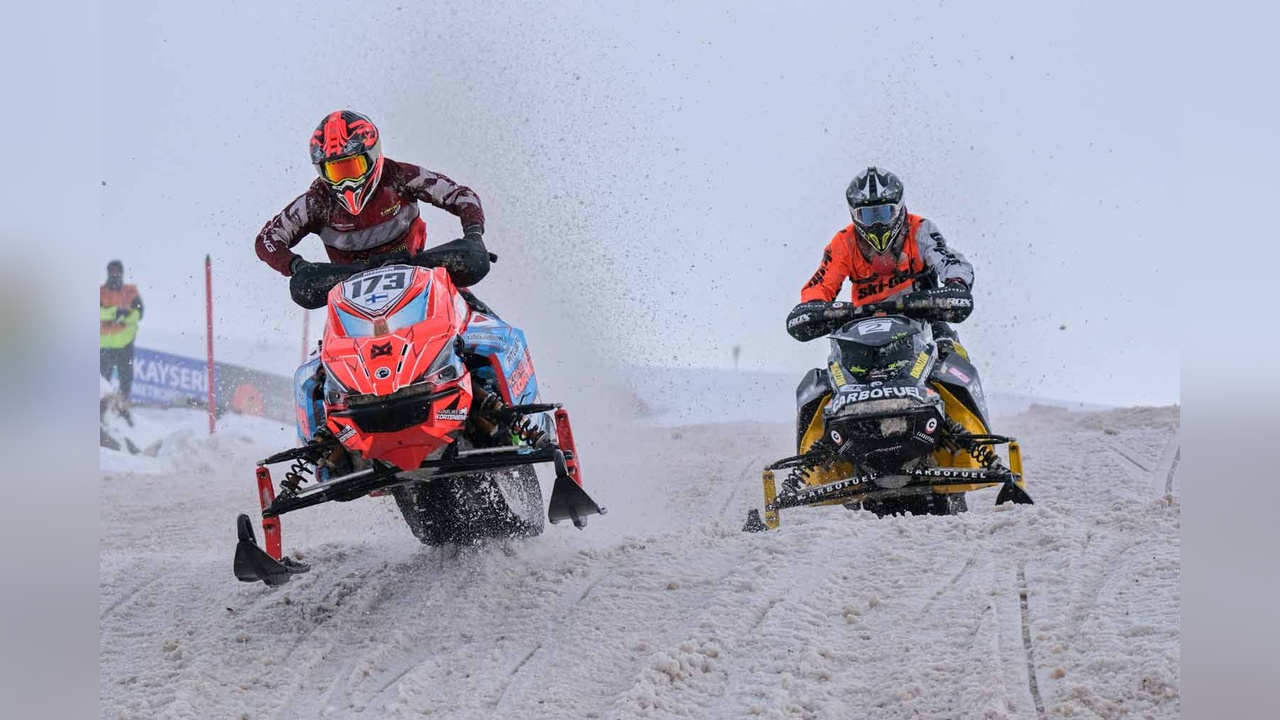 Erciyes'te Dünya Kar Motosikleti Şampiyonası Heyecanı