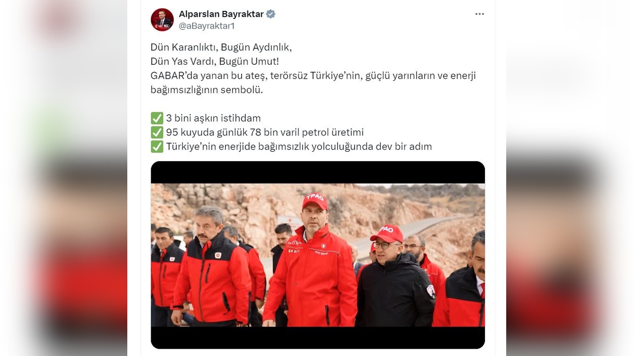 Gabar'da Günlük Petrol Üretimi 78 Bin Varile Yükseldi