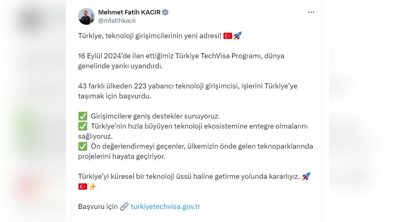 Türkiye, Yabancı Teknoloji Girişimcilerini Ağırlıyor