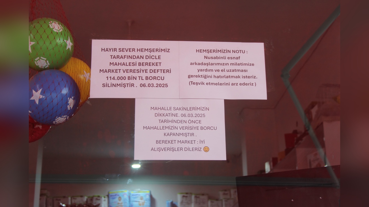 Hayırsever, Mardin'deki Marketin Borcunu Üstlendi