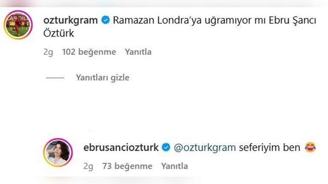 Ebru Şancı'nın Londra Paylaşımına Eşinden Tepki Geldi