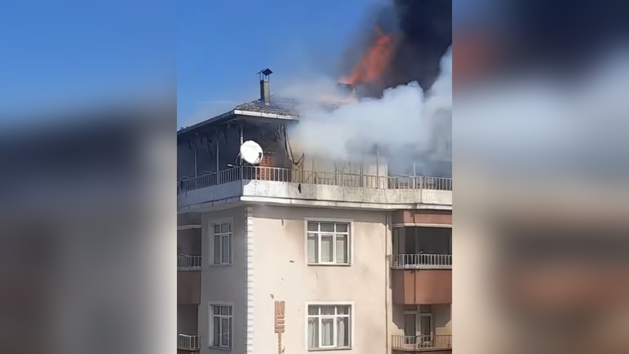 Bartın'da 5 Katlı Bina Yangını