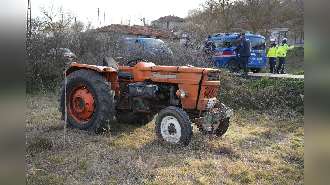 Edirne'de Traktör Devrildi, Çiftçi Hayatını Kaybetti