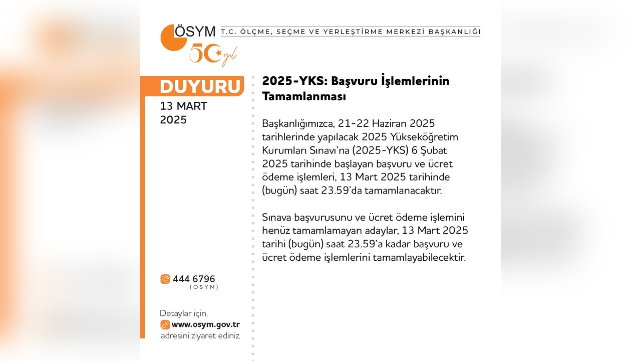 YKS Başvurularında Son Gün Geldi