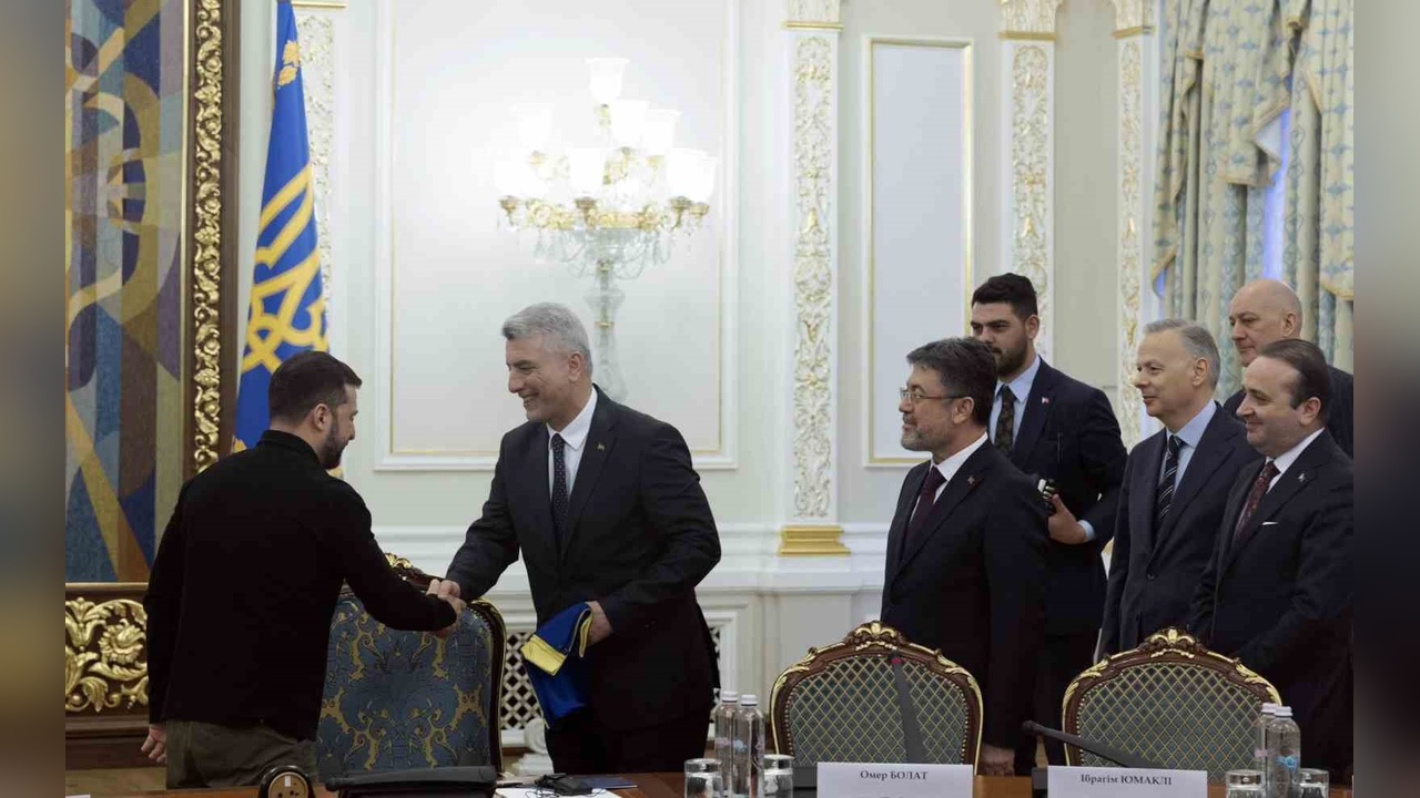 Bakanlar Bolat ve Yumaklı, Zelenskiy ile Ticaret ve Tarım Üzerine Görüştü
